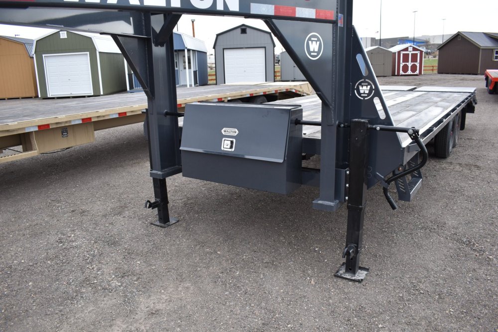 Walton FBH207-24G 14K 102"X24' Gooseneck deck over trailer, mega ramps 235/80R16 10 ply Radial