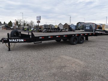 Walton BDE208-22B 16K 102"x22 Bumper pull deck over trailer, 8K oil bath axles, 235/75R17.5 18 ply s