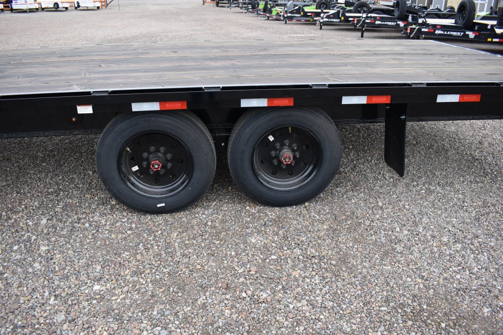 Walton BDE208-22B 16K 102"x22 Bumper pull deck over trailer, 8K oil bath axles, 235/75R17.5 18 ply s