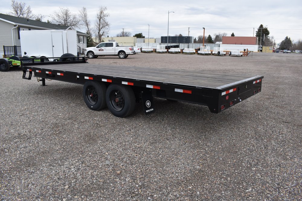 Walton BDE208-22B 16K 102"x22 Bumper pull deck over trailer, 8K oil bath axles, 235/75R17.5 18 ply s