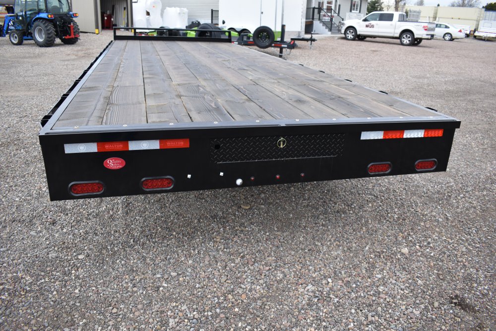 Walton BDE208-22B 16K 102"x22 Bumper pull deck over trailer, 8K oil bath axles, 235/75R17.5 18 ply s