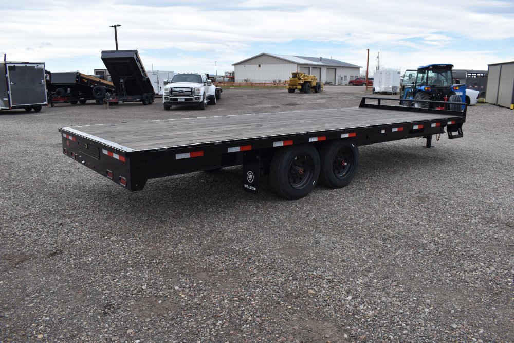 Walton BDE208-22B 16K 102"x22 Bumper pull deck over trailer, 8K oil bath axles, 235/75R17.5 18 ply s