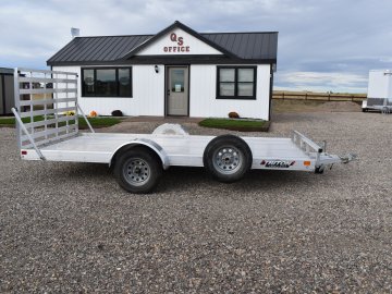 Triton 81"X14' 3K Aluminum Utility Trailer (Fit Series) 1" extruded alum decking, torsion axle, ST20