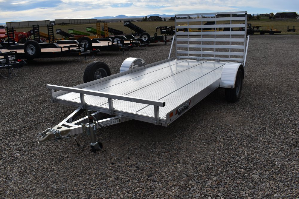 Triton 81"X14' 3K Aluminum Utility Trailer (Fit Series) 1" extruded alum decking, torsion axle, ST20