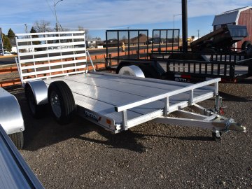 Triton 81"X14' 3K Aluminum Utility Trailer (Fit Series) 1" extruded alum decking, torsion axle, ST20
