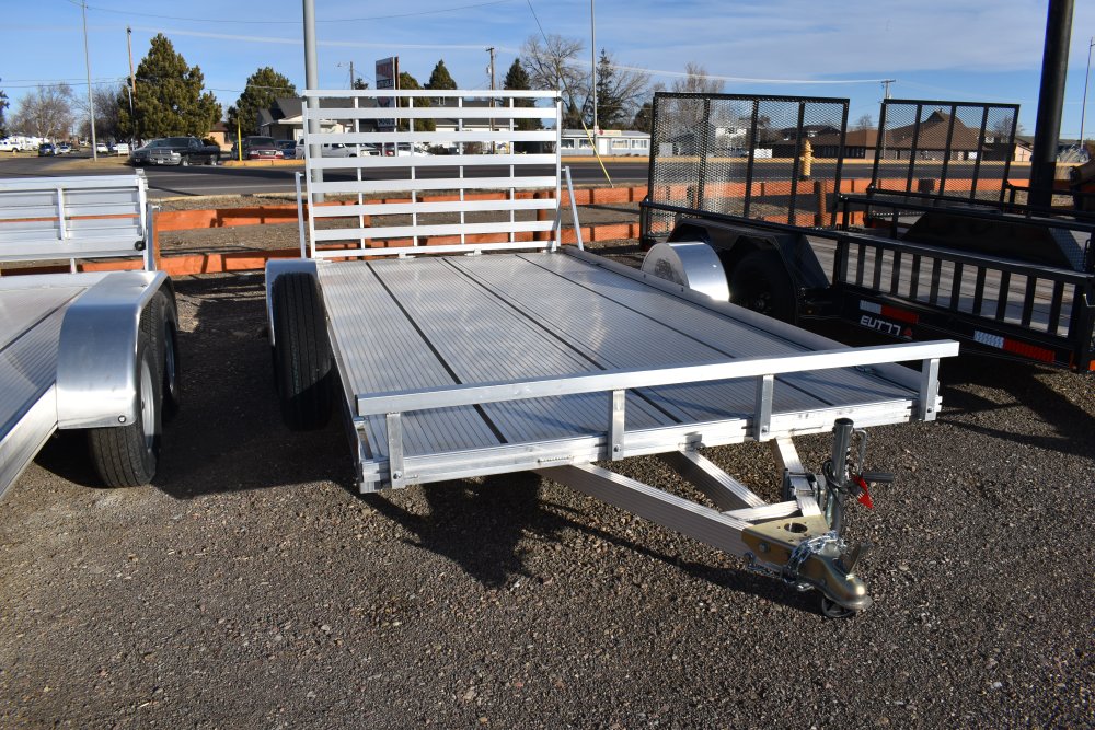 Triton 81"X14' 3K Aluminum Utility Trailer (Fit Series) 1" extruded alum decking, torsion axle, ST20