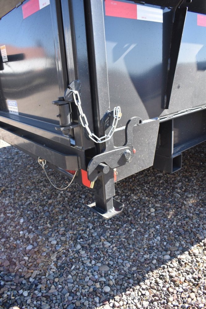 Hillcrest 7X16 16K gooseneck dump trailer, spreader gate, rear stabilizer stands, LED lights