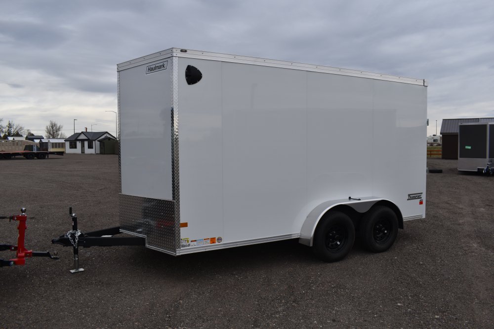 Haulmark 7'X14' 7K cargo trailer, ST205/75R15 Radial tires, spare tire, LED lights