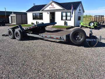 Walton TSX207-22B 14K 85"X22' tilt deck equipment trailer, 7K oil bath torsion axles, ST235/80R16 Ra