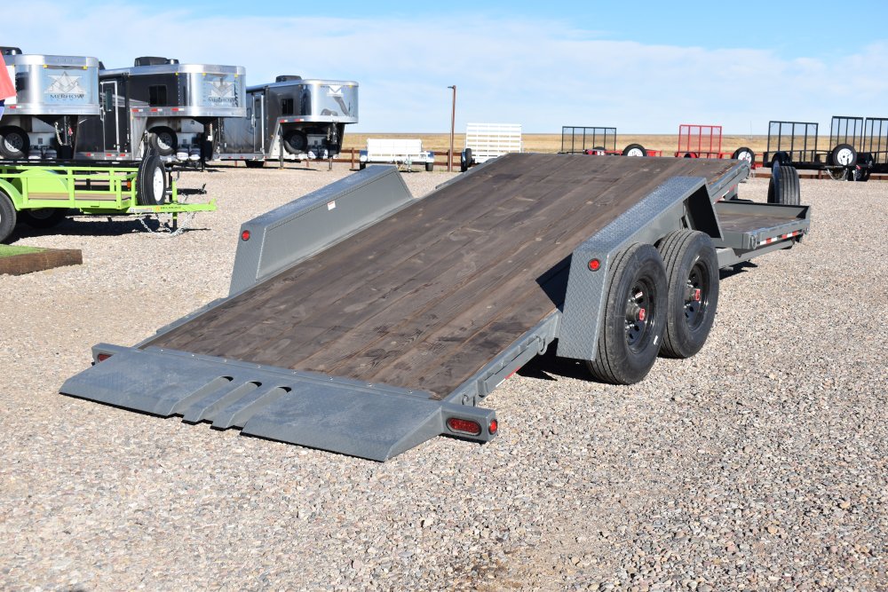 Walton TSX207-22B 14K 85"X22' tilt deck equipment trailer, 7K oil bath torsion axles, ST235/80R16 Ra