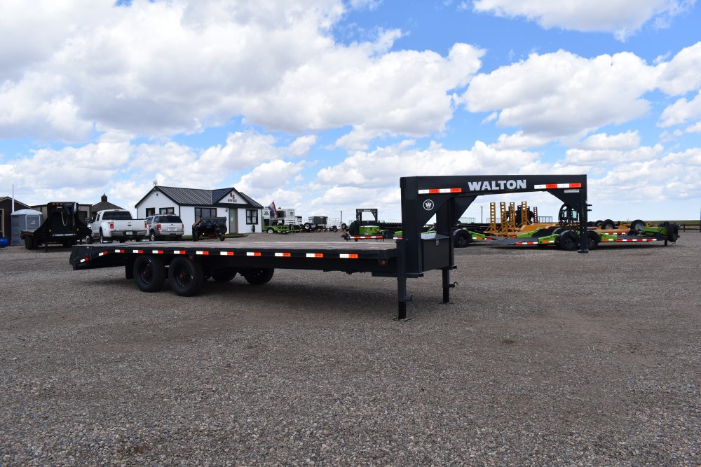 Walton FBX210SS-26G 20K Gooseneck deck over trailer, mega ramps ST235/75R17.5 Radial super single ti