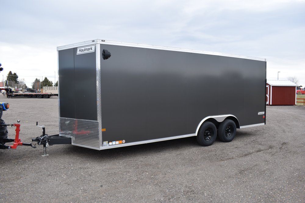 Haulmark 8'6" X 20' 10K cargo trailer, ST225/75R15 Radial tires, spare tire, LED lights