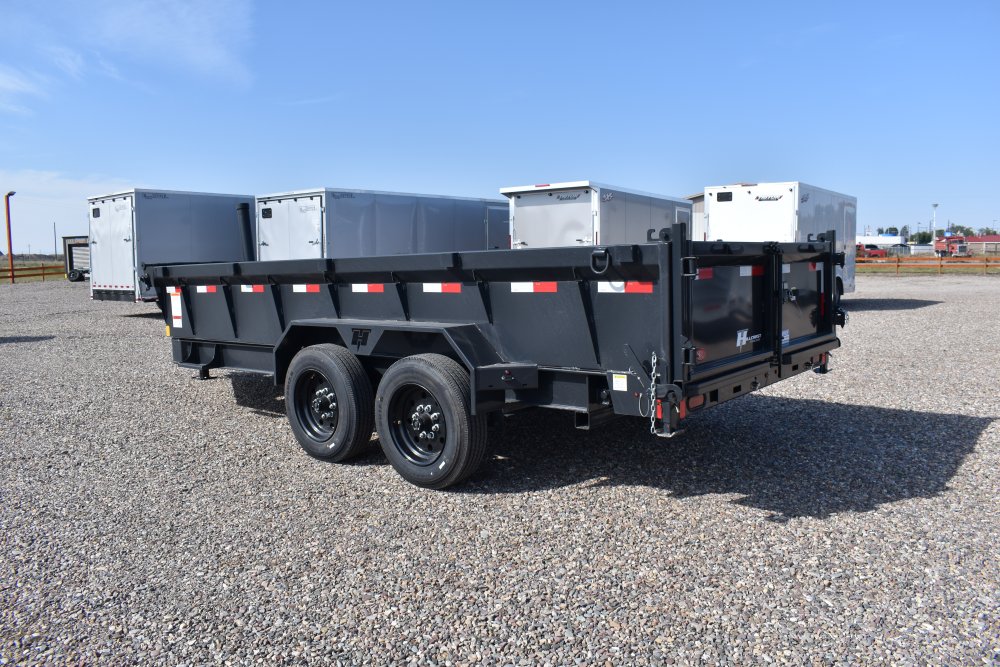 Hillcrest 7'X16' 16K bumper pull dump trailer, spreader gate, 18 ply tires, rear stabilizer stands, 