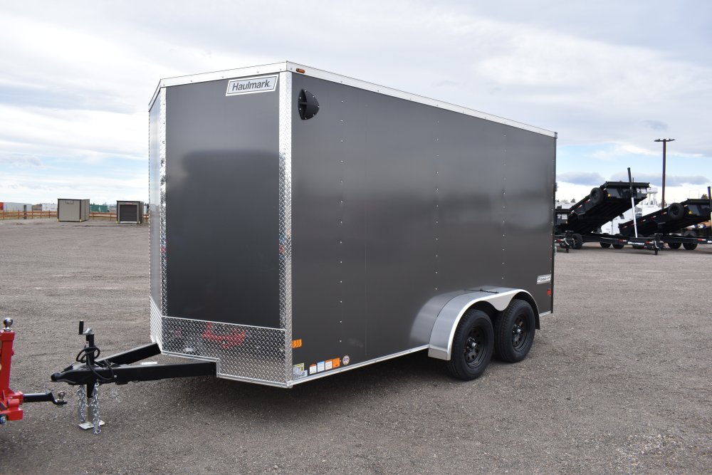 Haulmark 7'X14' 7K Cargo Trailer, ST205/75R15 Radial tires, Spare Tire, LED Lights