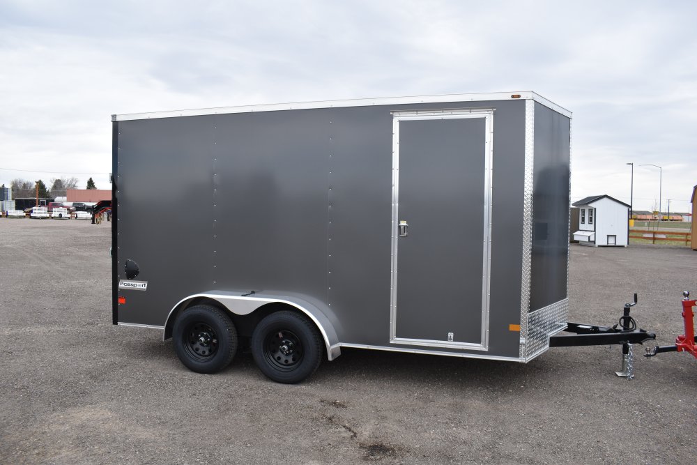 Haulmark 7'X14' 7K Cargo Trailer, ST205/75R15 Radial tires, Spare Tire, LED Lights