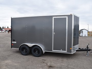 Haulmark 7'X14' 7K Cargo Trailer, ST205/75R15 Radial tires, Spare Tire, LED Lights