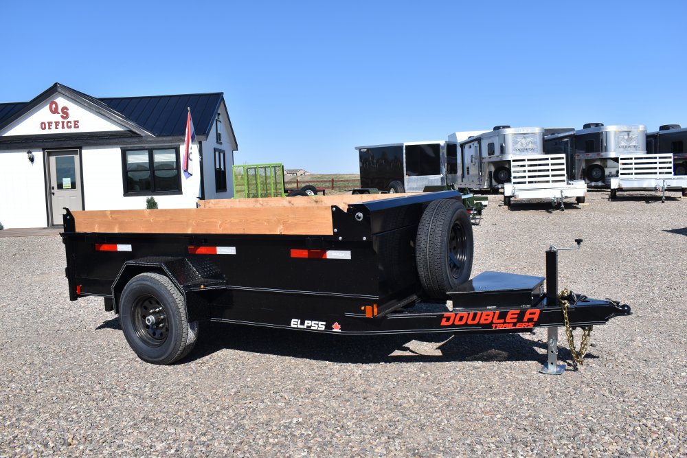 Double A 5'x10' Dump Trailer, ST225/75R15 Radial tires, spare tire,