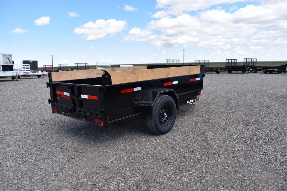Double A 5'x10' Dump Trailer, ST225/75R15 Radial tires, spare tire,