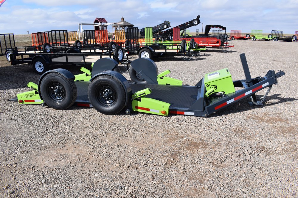 FCH 8014 Flattrack knuckled A frame trailer