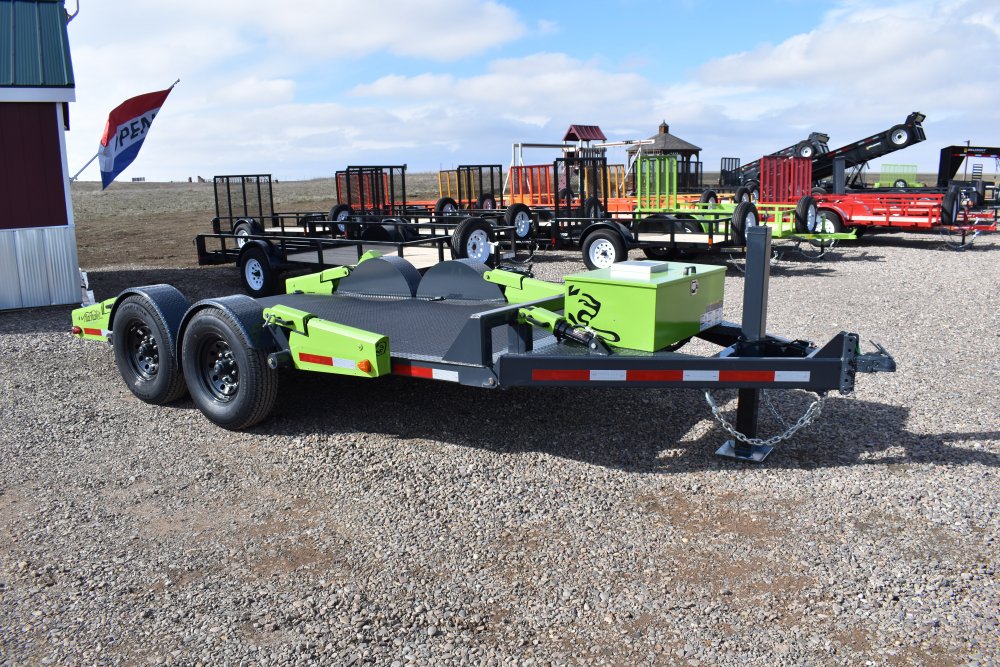 FCH 8014 Flattrack knuckled A frame trailer