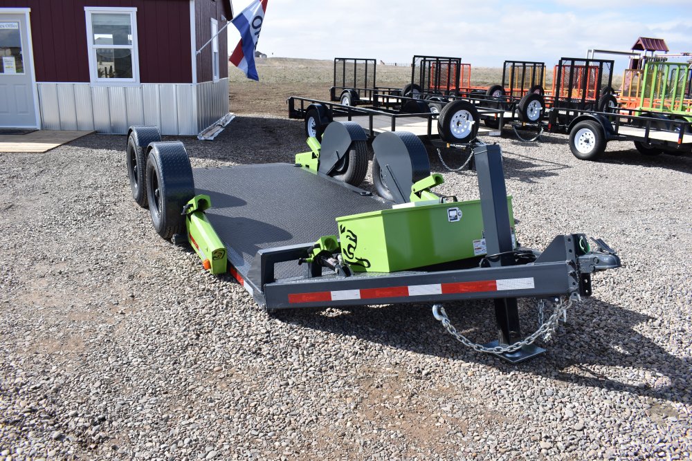 FCH 8014 Flattrack knuckled A frame trailer