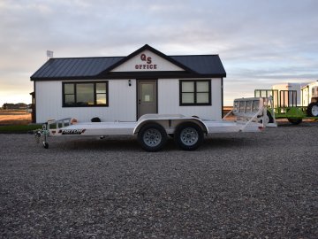 Triton 81"X14' 7K Aluminum Utility Trailer (Fit Series), ST205/75R14 tires, spare tire, LED lights