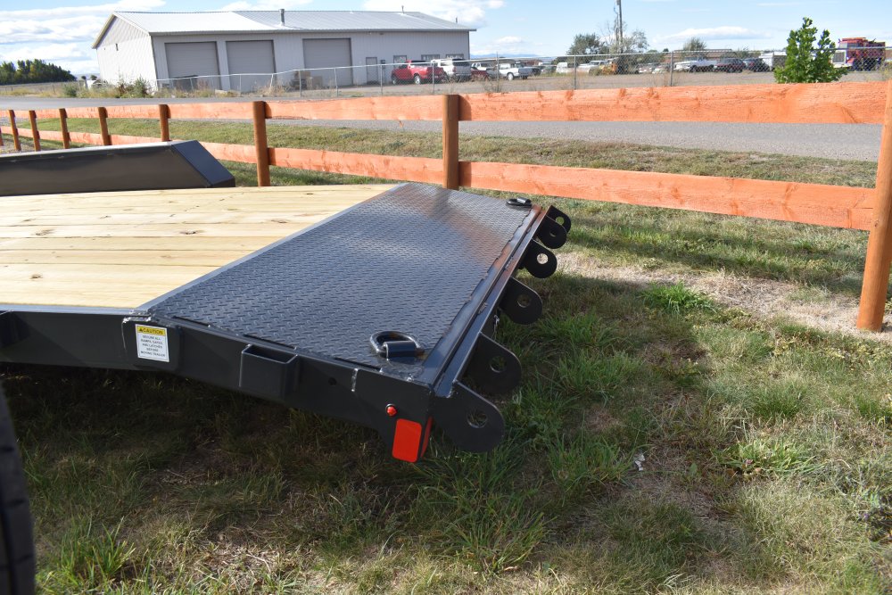 Hillcrest 82"X20' 10K bumper pull car hauler trailer, 2' dove tail, slide in ramps, LED lights