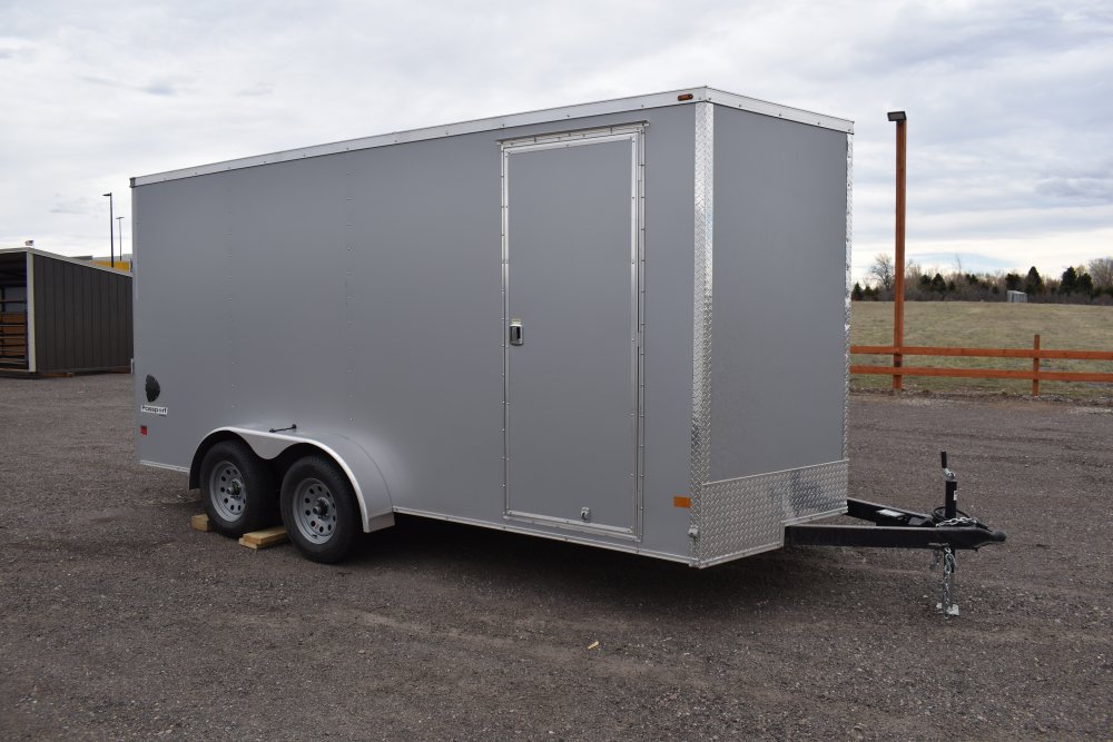 Haulmark 7'X16' 7K Cargo Trailer, ST205/75R15 Radial tires, Spare Tire, LED Lights