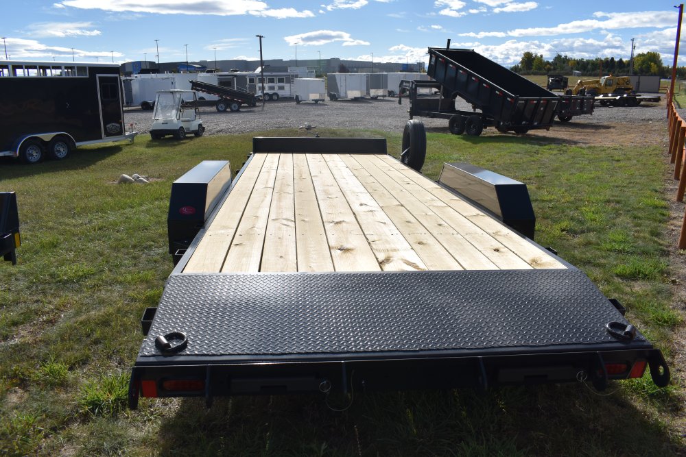 Hillcrest 82"X22' 10K bumper pull car hauler trailer, 2' dove tail, slide in ramps, LED lights