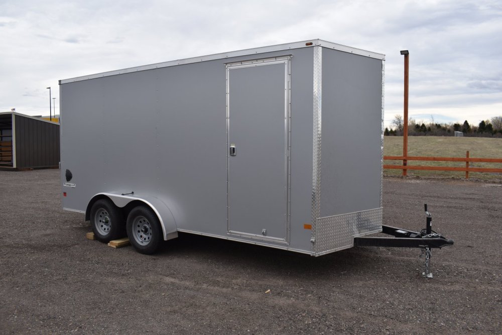 Haulmark 7'X16' 7K Cargo Trailer, ST205/75R15 Radial tires, Spare Tire, LED Lights