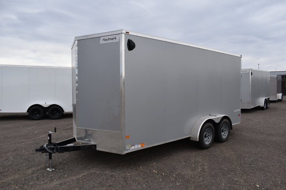 Haulmark 7'X16' 7K Cargo Trailer, ST205/75R15 Radial tires, Spare Tire, LED Lights