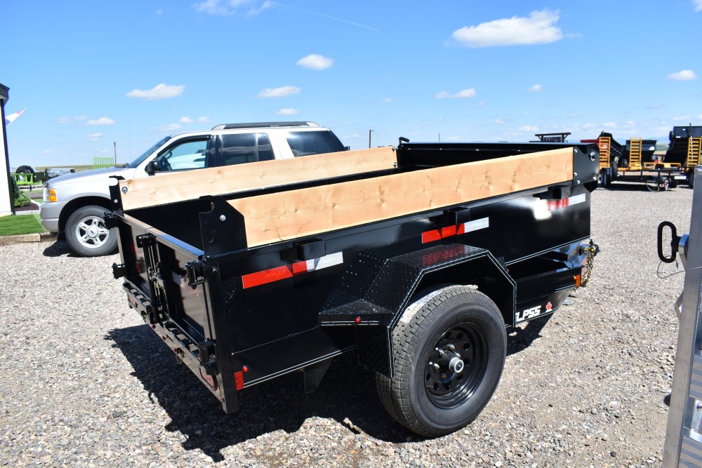 Double A 5'x8' Dump Trailer, ST225/75R15 Radial tires, spare tire,