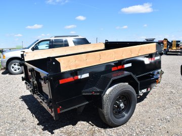 Double A 5'x8' Dump Trailer, ST225/75R15 Radial tires, spare tire,
