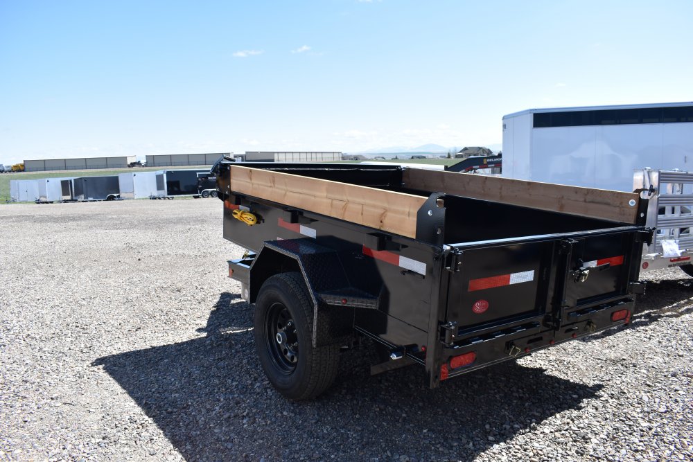 Double A 5'x8' Dump Trailer, ST225/75R15 Radial tires, spare tire,
