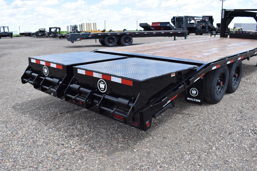 Walton FBH207-24G 14K 102"X24' Gooseneck deck over trailer, mega ramps 235/80R16 10 ply Radial