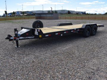 Hillcrest 82"X22' 14K bumper pull tilt deck equipment trailer, deck-16' tilt, 6' fixed