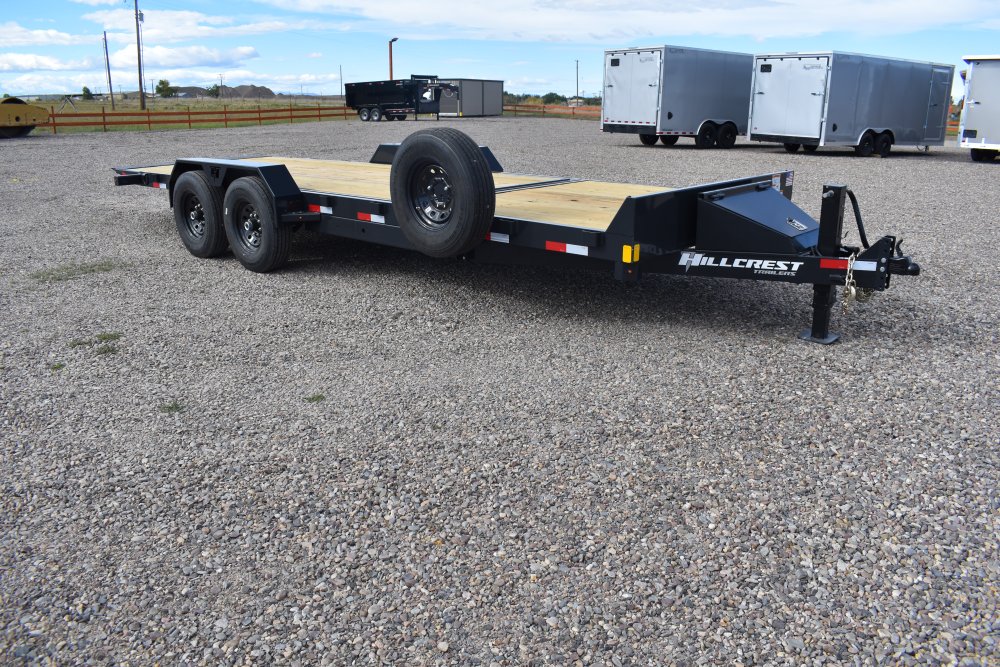 Hillcrest 82"X22' 14K bumper pull tilt deck equipment trailer, deck-16' tilt, 6' fixed