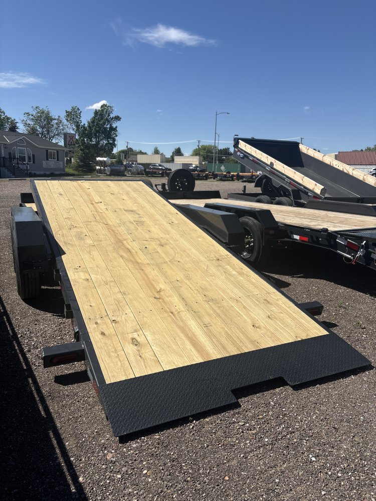 Hillcrest 82"X22' 16K bumper pull tilt deck Equipment Trailer, deck-16' tilt, 6' fixed, 14 ply tires