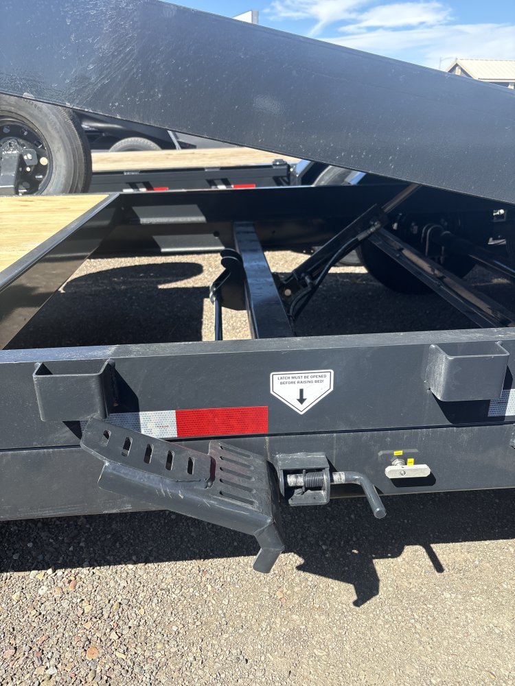Hillcrest 82"X22' 16K bumper pull tilt deck Equipment Trailer, deck-16' tilt, 6' fixed, 14 ply tires