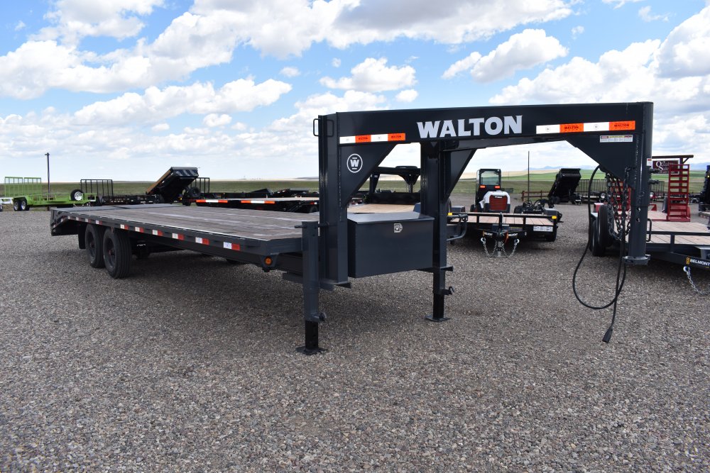 Walton FBX210SS-28G 20K 102"X28' Gooseneck deck over trailer, mega ramps, 235/75R17.5 tires