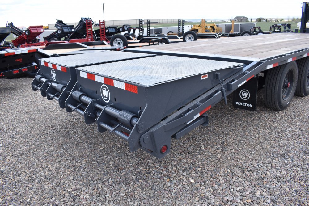 Walton FBX210SS-28G 20K 102"X28' Gooseneck deck over trailer, mega ramps, 235/75R17.5 tires