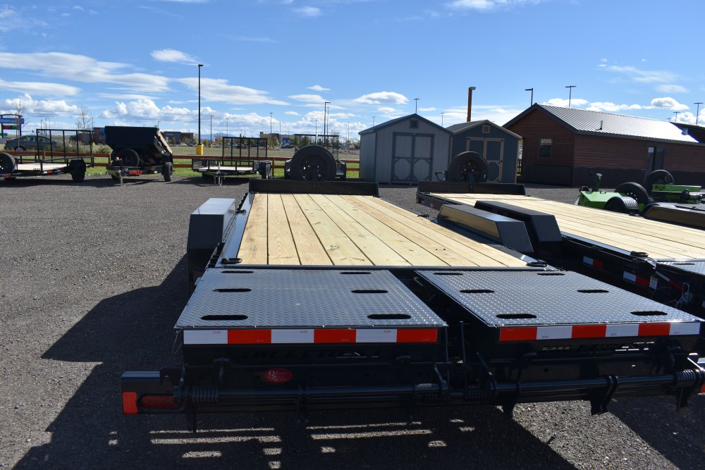 Hillcrest 83"X21' 16K bumper pull I-beam equipment trailer, mega ramps, dual jacks, LED lights