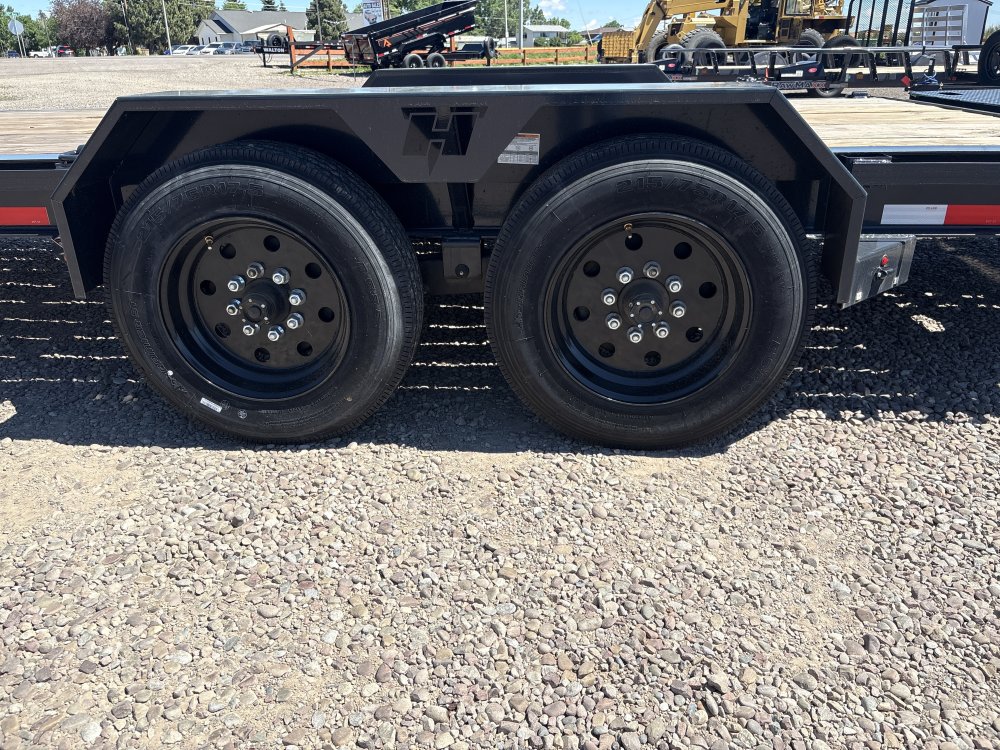 Hillcrest 83"X22' 16K bumper pull I-beam Equipment Trailer, mega ramps, dual jacks, LED lights