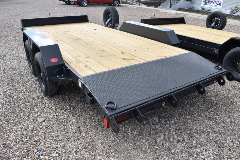 Hillcrest 82"X18' 7K bumper pull Car Hauler Trailer, 2' dove tail, slide in ramps, LED lights