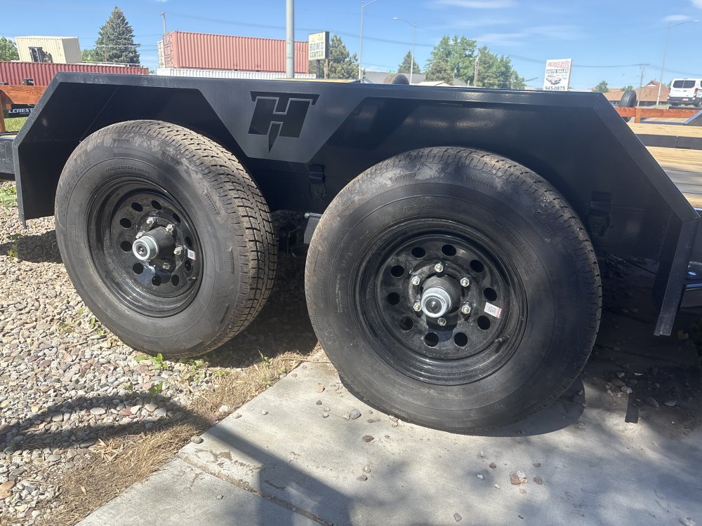 Hillcrest 82"X16' 10K bumper pull car hauler trailer, 2' dove tail, slide in ramps, LED lights
