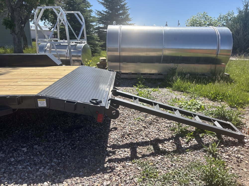 Hillcrest 82"X16' 10K bumper pull car hauler trailer, 2' dove tail, slide in ramps, LED lights