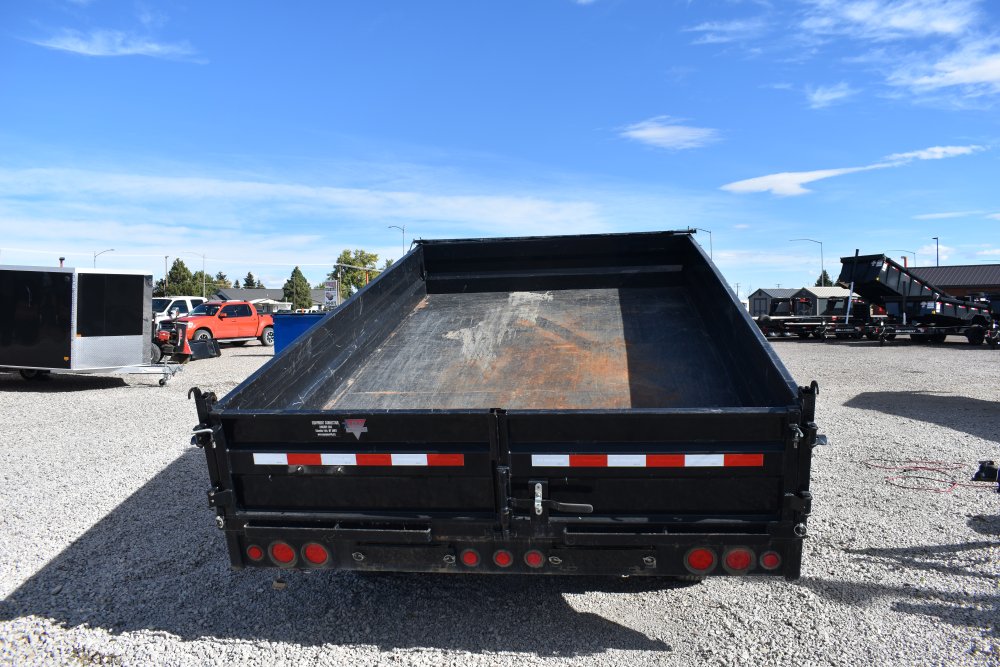 2018 PJ Dump Trailer, Fold down sides, spreader gate, mesh tarp