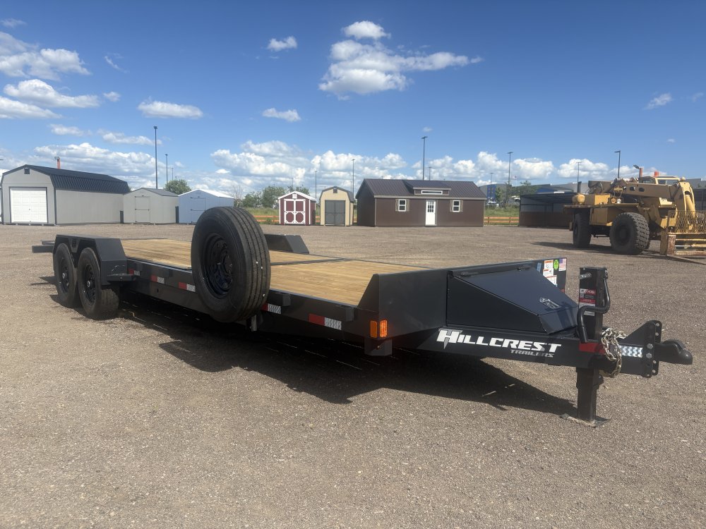 Hillcrest 82"X24' 16K bumper pull tilt deck Equipment Trailer, deck-16' tilt, 8' fixed, 14 ply tires