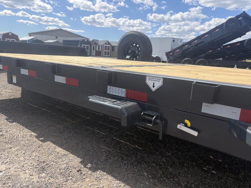 Hillcrest 82"X24' 16K bumper pull tilt deck Equipment Trailer, deck-16' tilt, 8' fixed, 14 ply tires