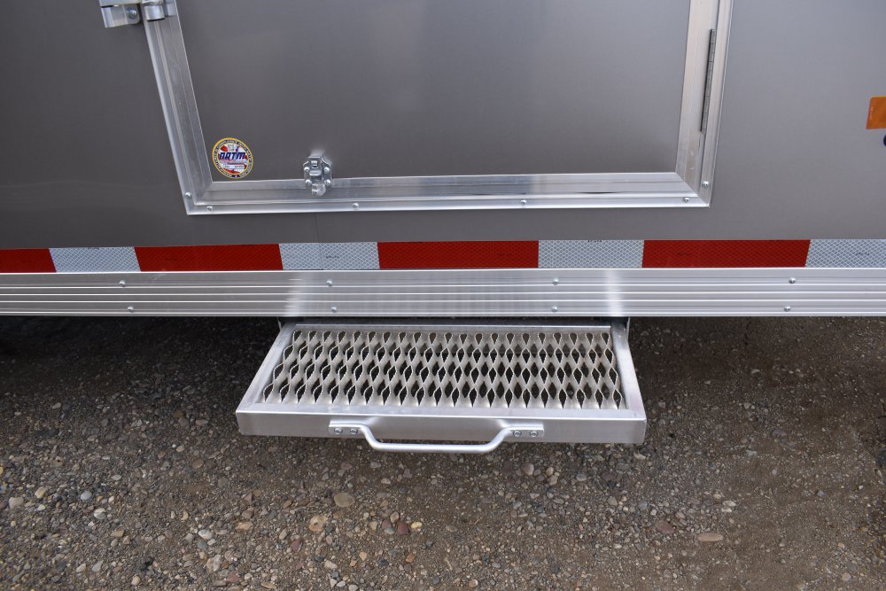 Triton 8.5X30 (floor 102"X24') 14K Aluminum, Gooseneck car hauler trailer, torsion axles, pull out s